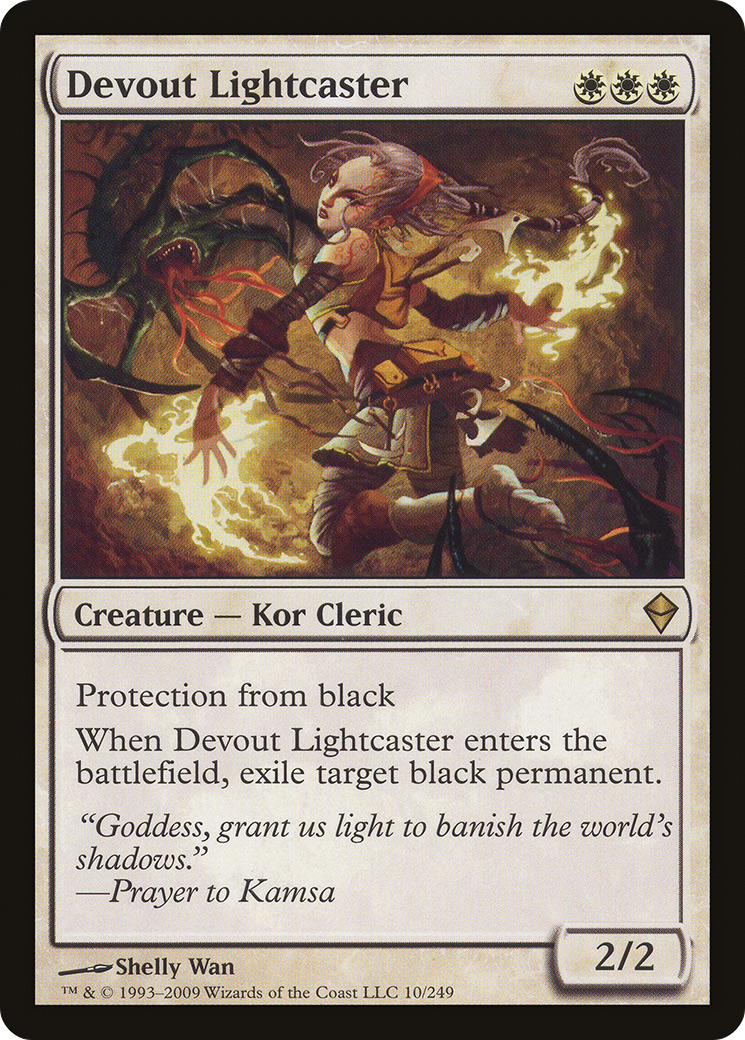 Devout Lightcaster (ZEN-010) - Zendikar