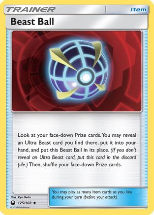 Beast Ball 125/168  - Reverse Holofoil SM  Celestial Storm - Uncommon