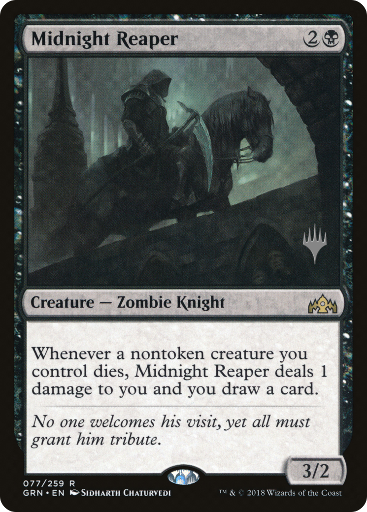 Midnight Reaper (PPELD-77P) - Guilds of Ravnica Promos Foil