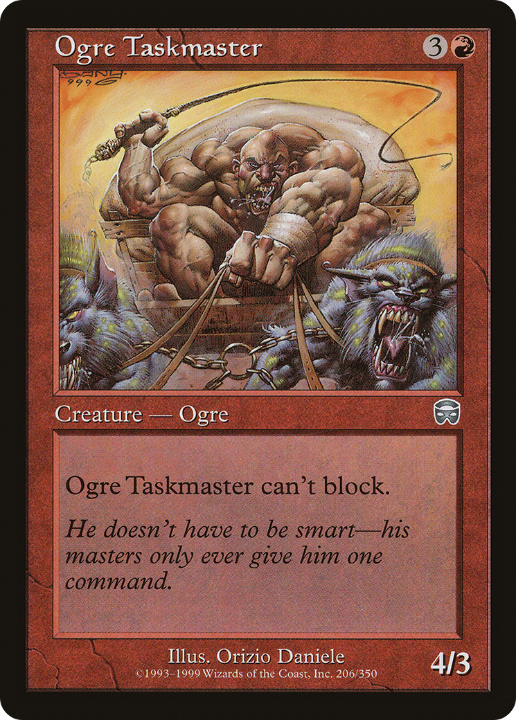 Ogre Taskmaster (MMQ-206) - Mercadian Masques Foil