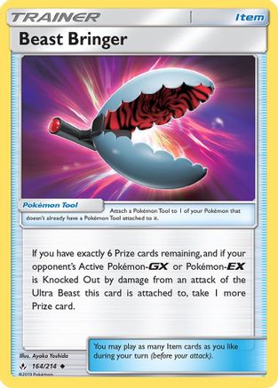 Beast Bringer 164  - Reverse Holofoil SM  Unbroken Bonds - Uncommon