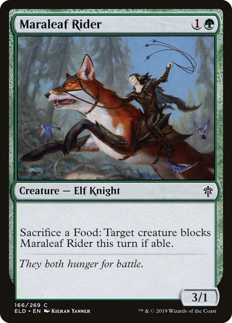 Maraleaf Rider (ELD-166) - Throne of Eldraine Foil