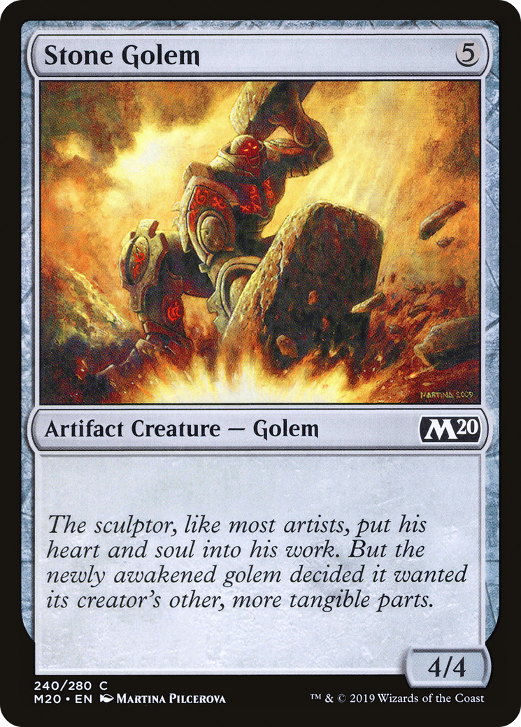 Stone Golem (M20-240) - Core Set 2020 Foil