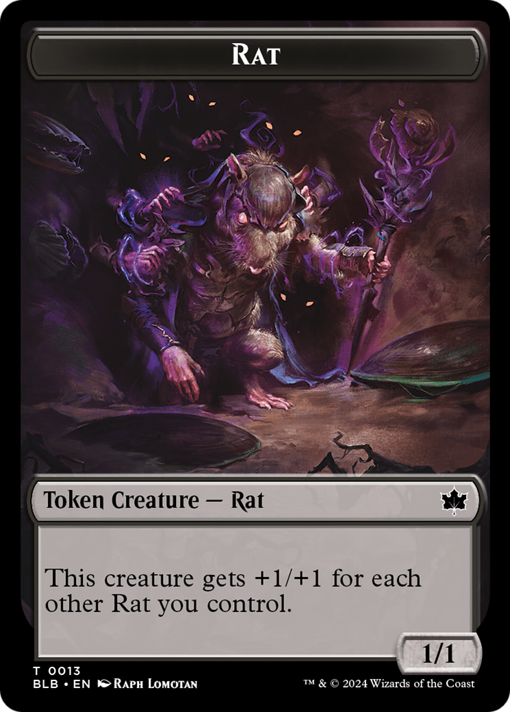 Rat (BLB-013) - Bloomburrow Tokens Foil
