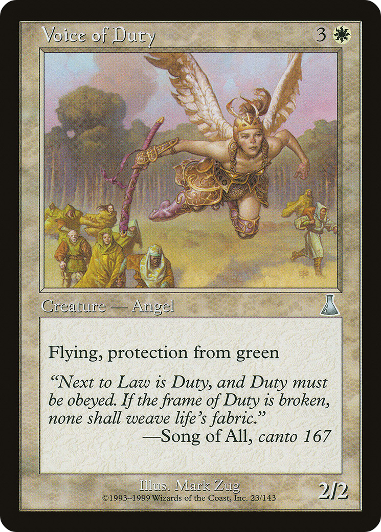 Voice of Duty (UDS-023) - Urza's Destiny
