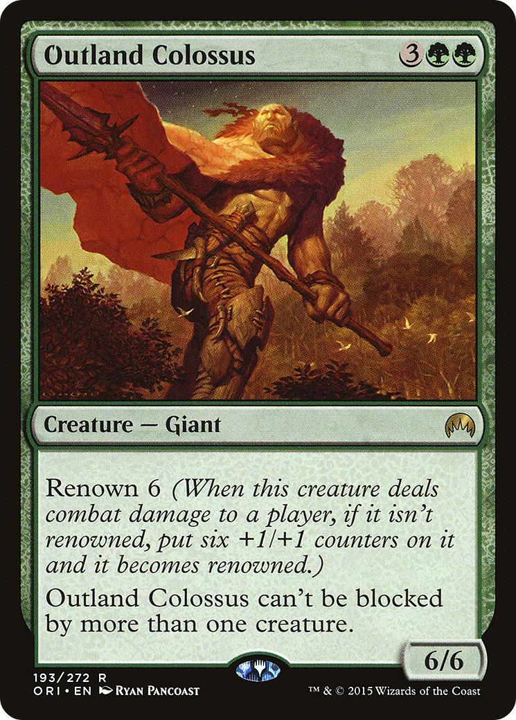 Outland Colossus (ORI-193) - Magic Origins Foil