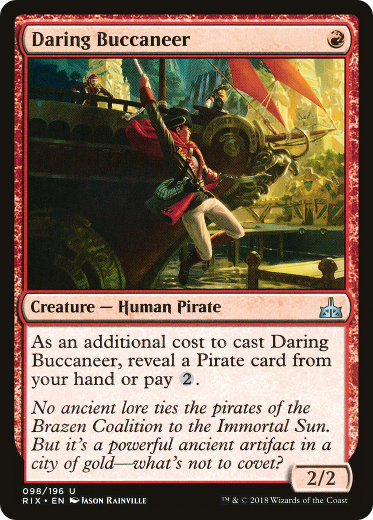 Daring Buccaneer (RIX-098) - Rivals of Ixalan Foil