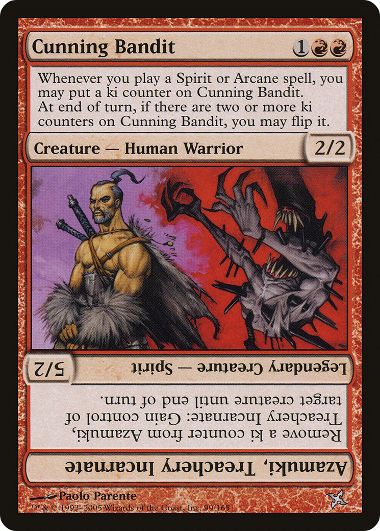 Cunning Bandit // Azamuki, Treachery Incarnate (BOK-099) - Betrayers of Kamigawa