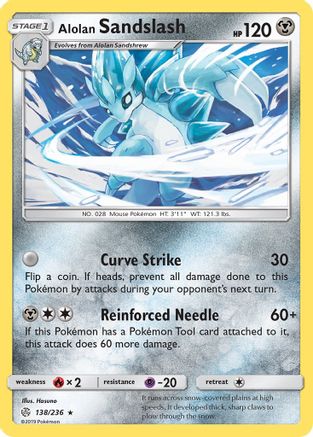 Alolan Sandslash 138/236  SM  Cosmic Eclipse - Rare
