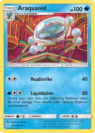 Araquanid 065/236  SM  Cosmic Eclipse - Uncommon