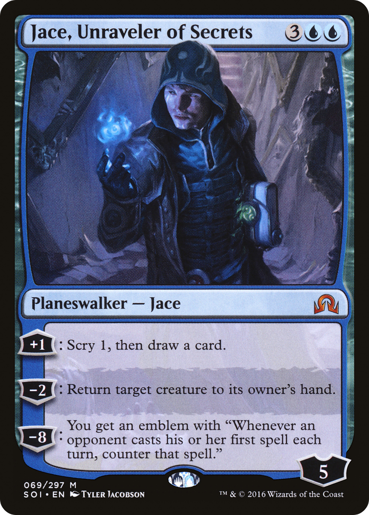 Jace, Unraveler of Secrets (SOI-069) - Shadows over Innistrad Foil