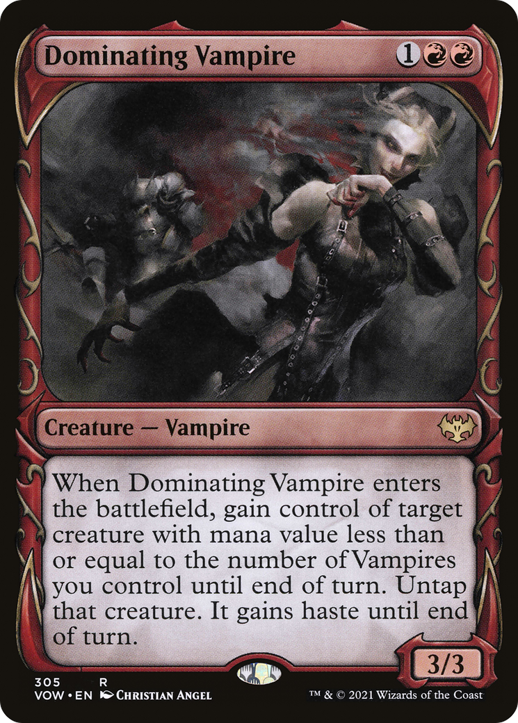 Dominating Vampire (VOW-305) - Innistrad: Crimson Vow: (Showcase)