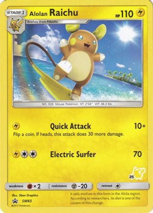 Alolan Raichu SM65  Battle Academy - Promo
