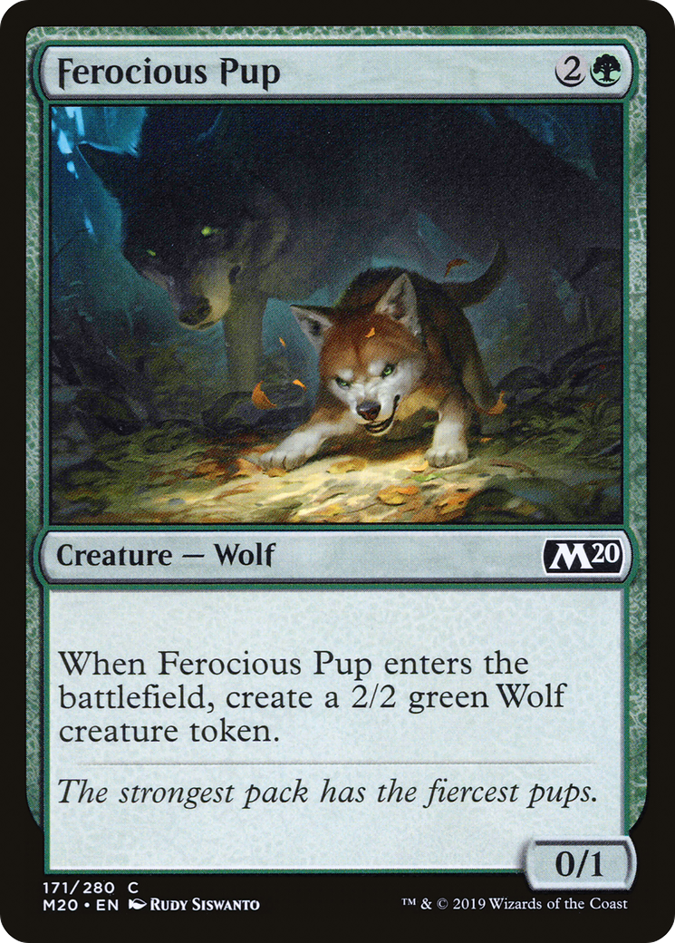Ferocious Pup (M20-171) - Core Set 2020 Foil