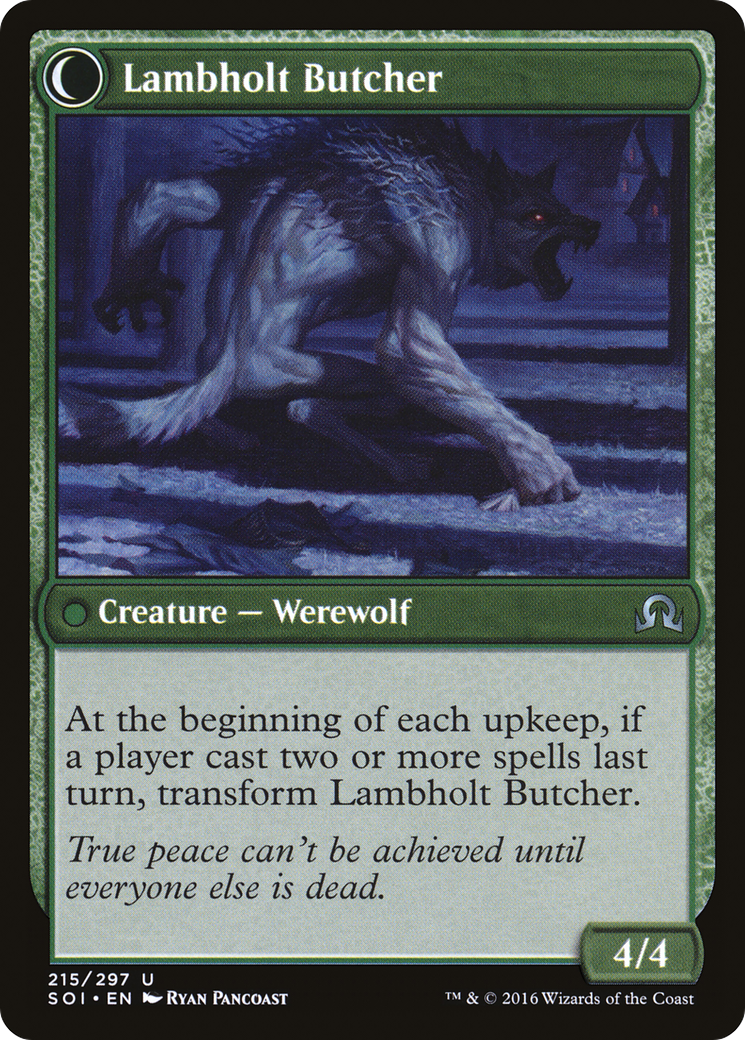Lambholt Pacifist // Lambholt Butcher (SOI-215) - Shadows over Innistrad: (Double Faced Transform)