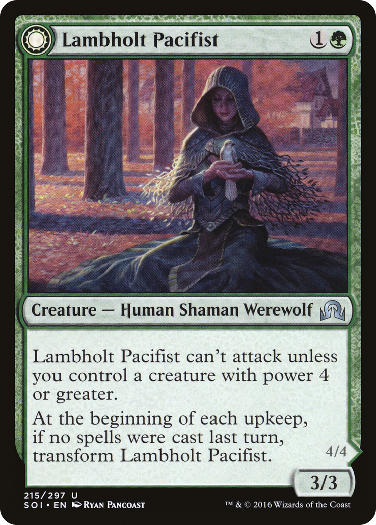 Lambholt Pacifist // Lambholt Butcher (SOI-215) - Shadows over Innistrad: (Double Faced Transform)