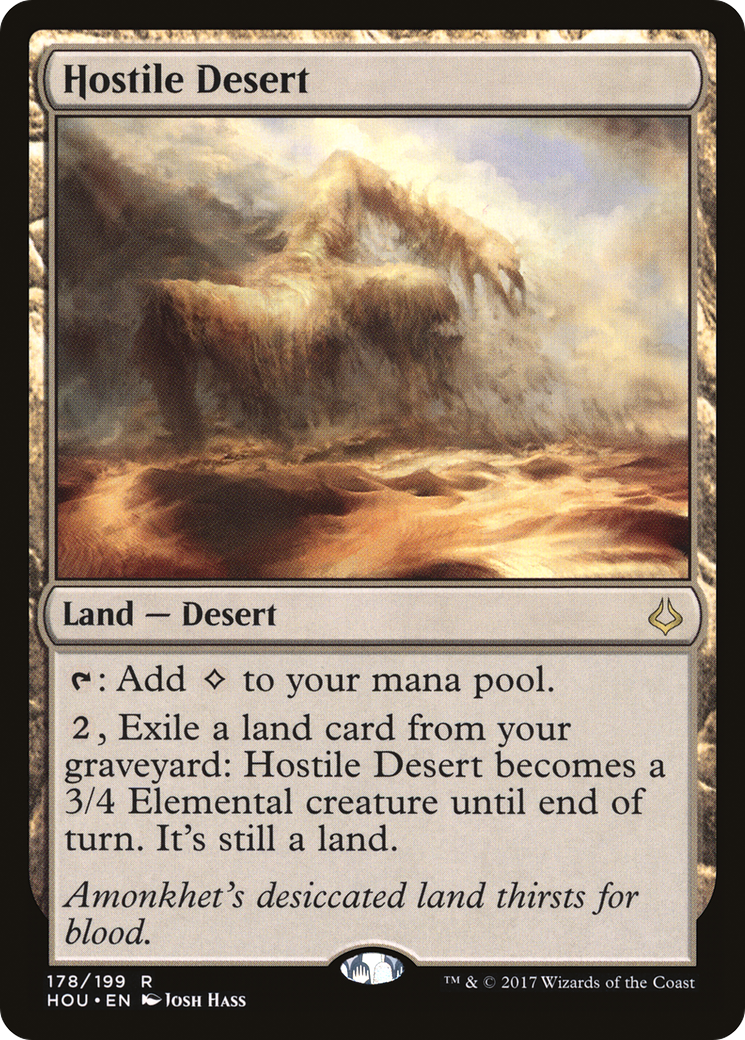 Hostile Desert (HOU-178) - Hour of Devastation Foil