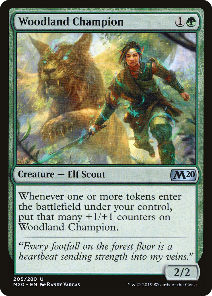 Woodland Champion (M20-205) - Core Set 2020 Foil