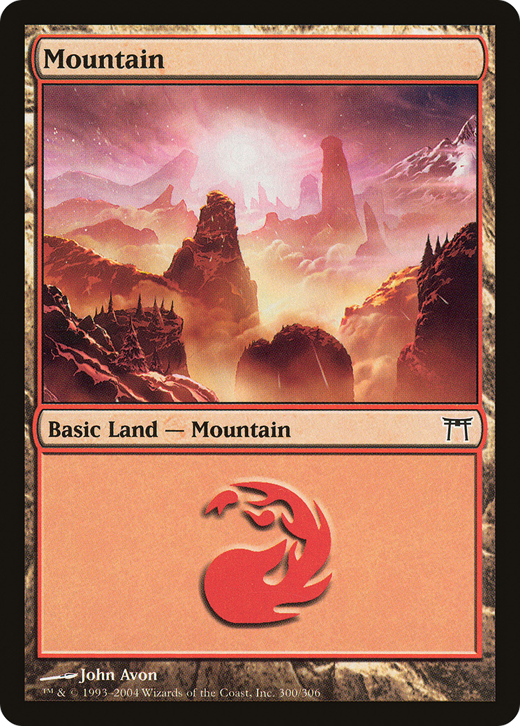 Mountain (CHK-300) - Champions of Kamigawa Foil