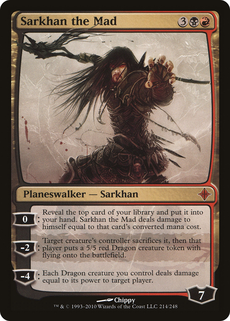 Sarkhan the Mad (ROE-214) - Rise of the Eldrazi Foil