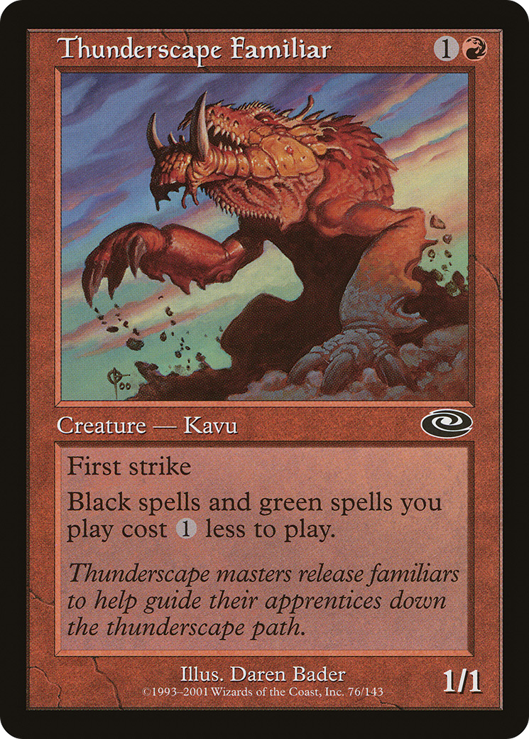 Thunderscape Familiar (PLS-076) - Planeshift Foil