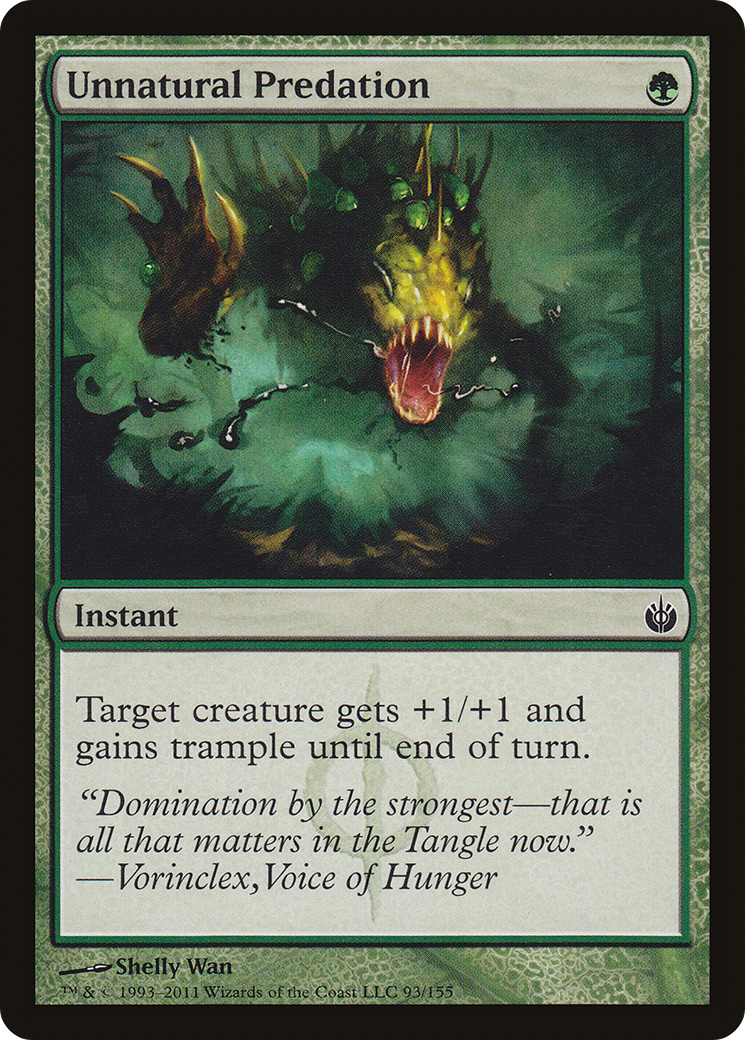 Unnatural Predation (MBS-093) - Mirrodin Besieged Foil
