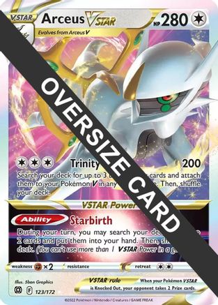Arceus VSTAR 123/172  - Holofoil Jumbo Cards - Promo