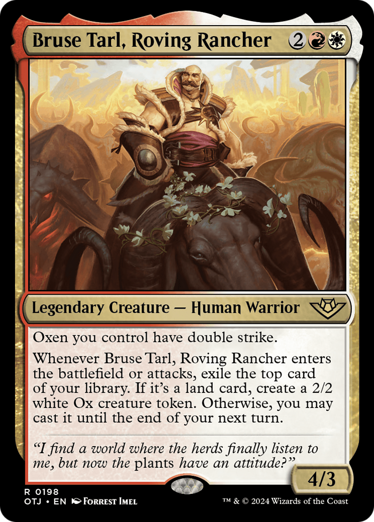 Bruse Tarl, Roving Rancher (OTJ-198) - Outlaws of Thunder Junction Foil
