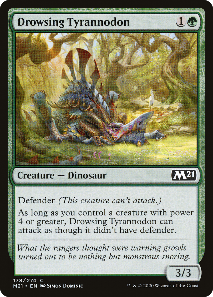 Drowsing Tyrannodon (M21-178) - Core Set 2021