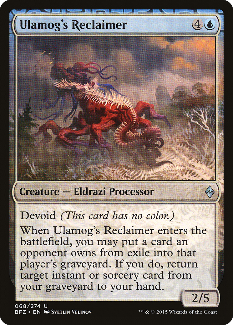 Ulamog's Reclaimer (BFZ-068) - Battle for Zendikar: (devoid) Foil