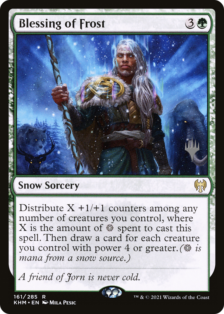 Blessing of Frost (PPKHM-161P) - Kaldheim Promos: (snow) Foil