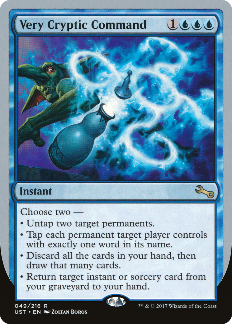 Very Cryptic Command (UST-49B) - Unstable