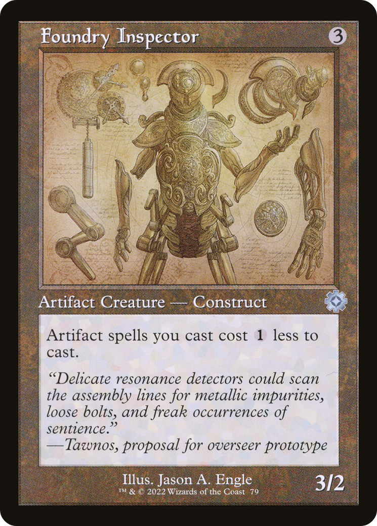 Foundry Inspector (BRR-079) - The Brothers' War Retro Artifacts Foil