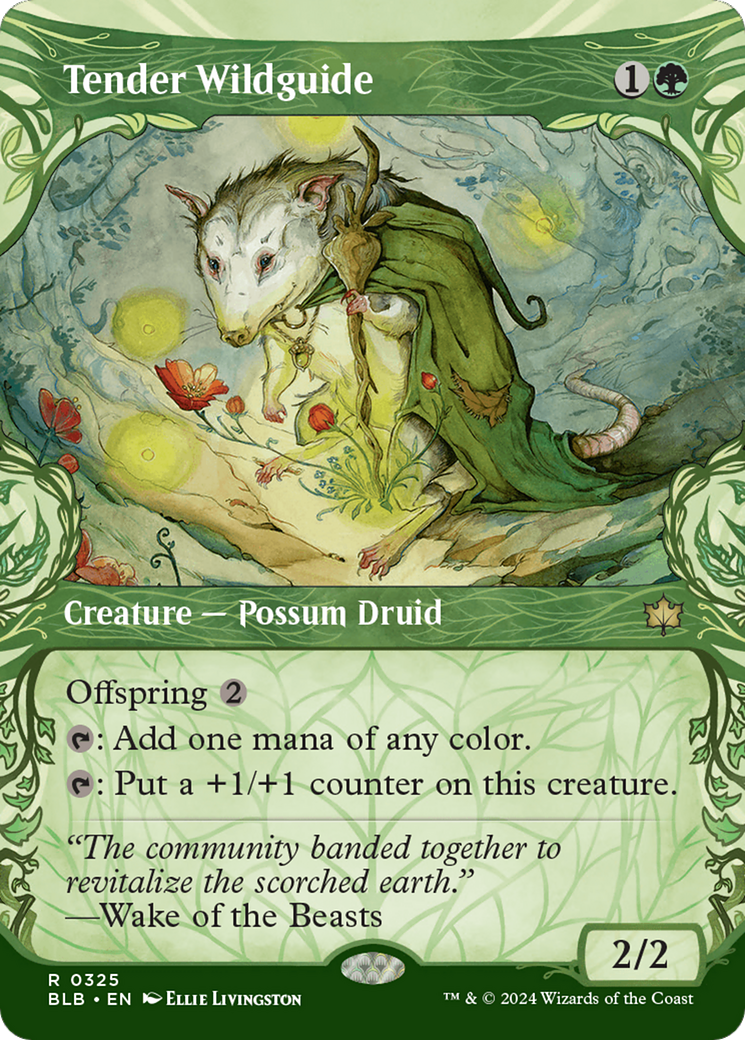 Tender Wildguide (BLB-325) - Bloomburrow: (Showcase) (Borderless)