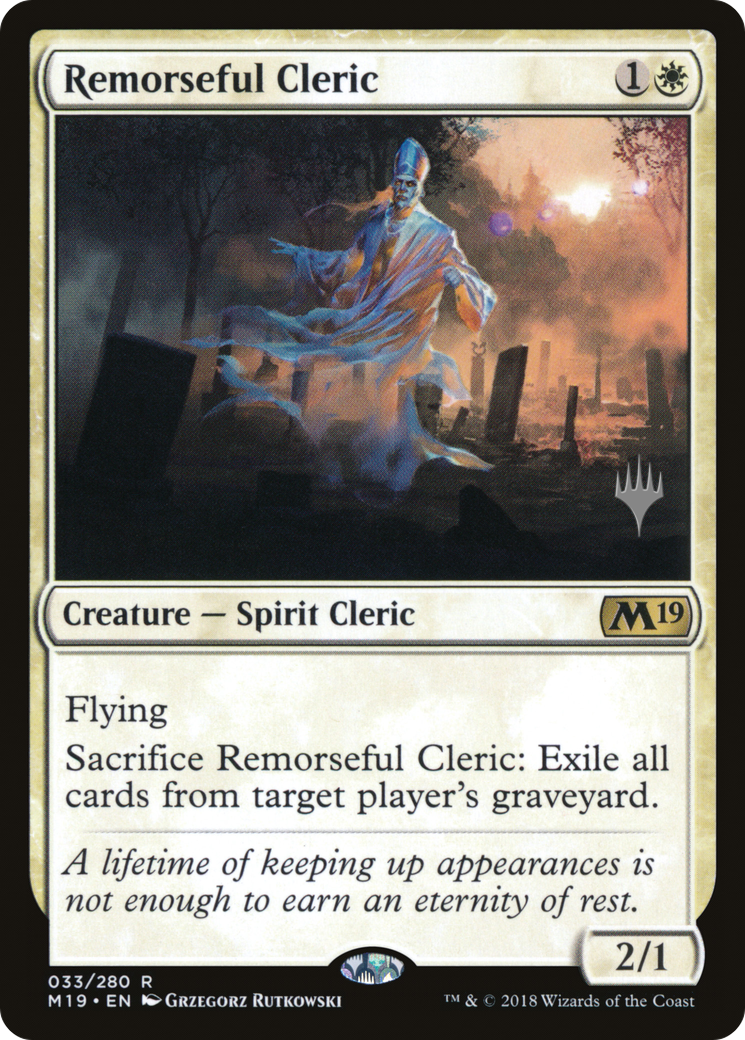 Remorseful Cleric (PPM20-33P) - Core Set 2019 Promos Foil