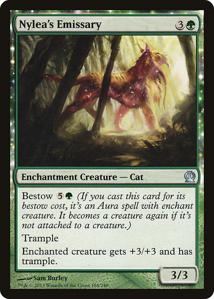 Nylea's Emissary (THS-168) - Theros: (enchantment) Foil