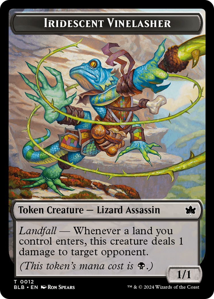 Iridescent Vinelasher (BLB-012) - Bloomburrow Tokens Foil