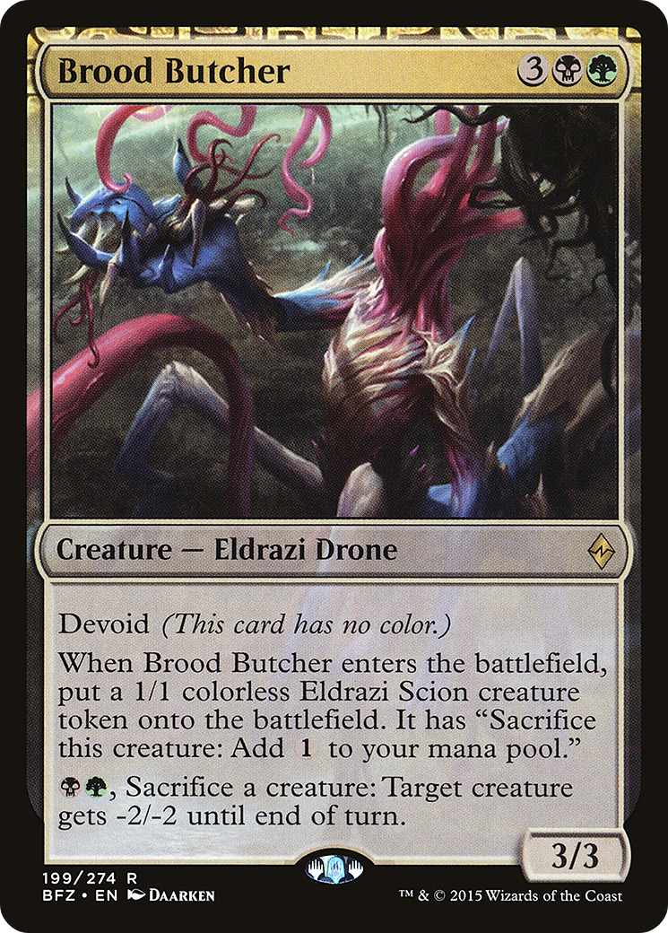 Brood Butcher (BFZ-199) - Battle for Zendikar: (devoid)