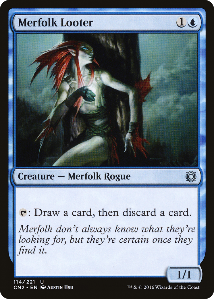 Merfolk Looter (CN2-114) - Conspiracy: Take the Crown Foil