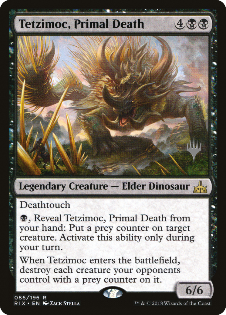 Tetzimoc, Primal Death (PPM20-86P) - Rivals of Ixalan Promos