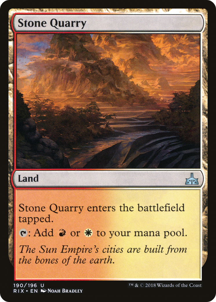 Stone Quarry (RIX-190) - Rivals of Ixalan