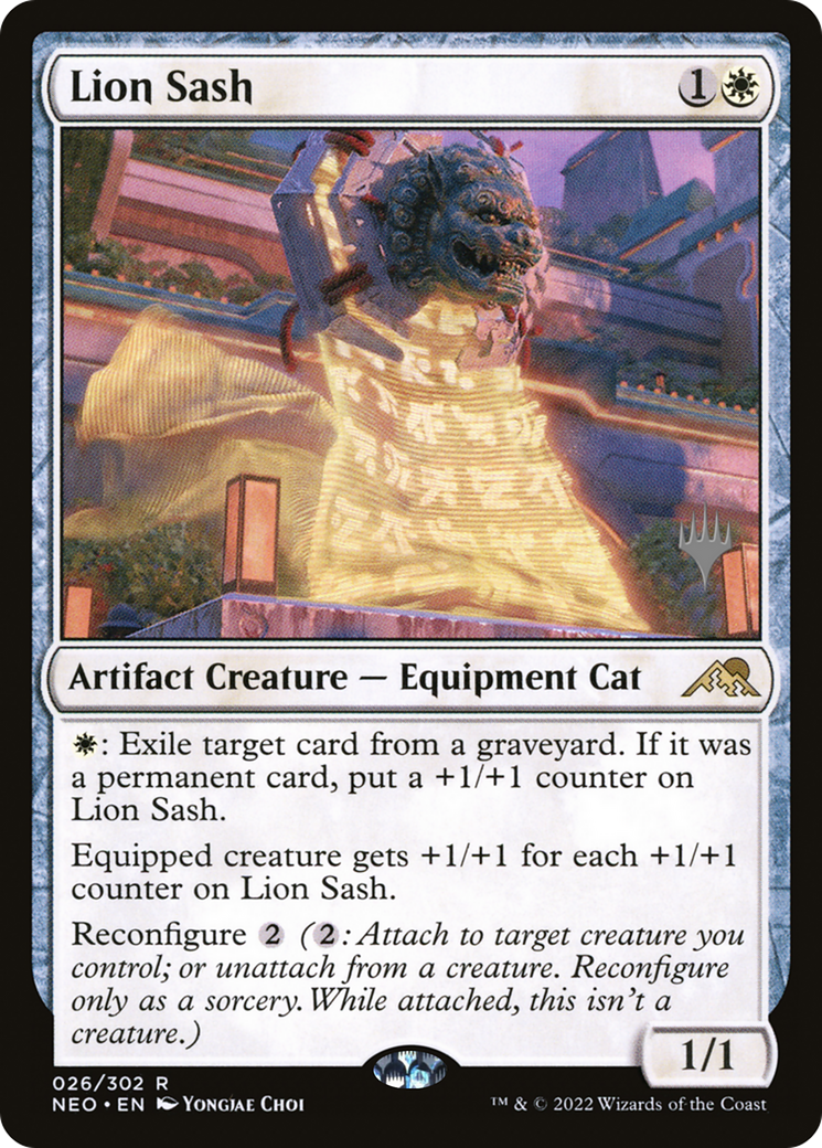 Lion Sash (PPNEO-26P) - Kamigawa: Neon Dynasty Promos