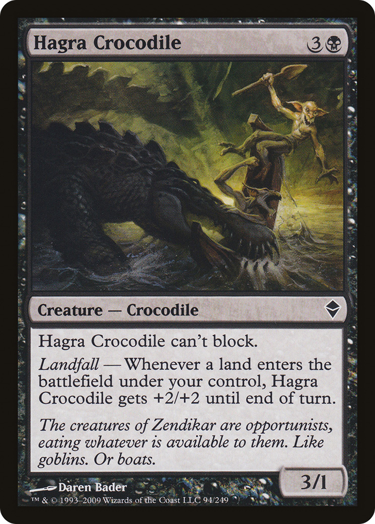 Hagra Crocodile (ZEN-094) - Zendikar Foil