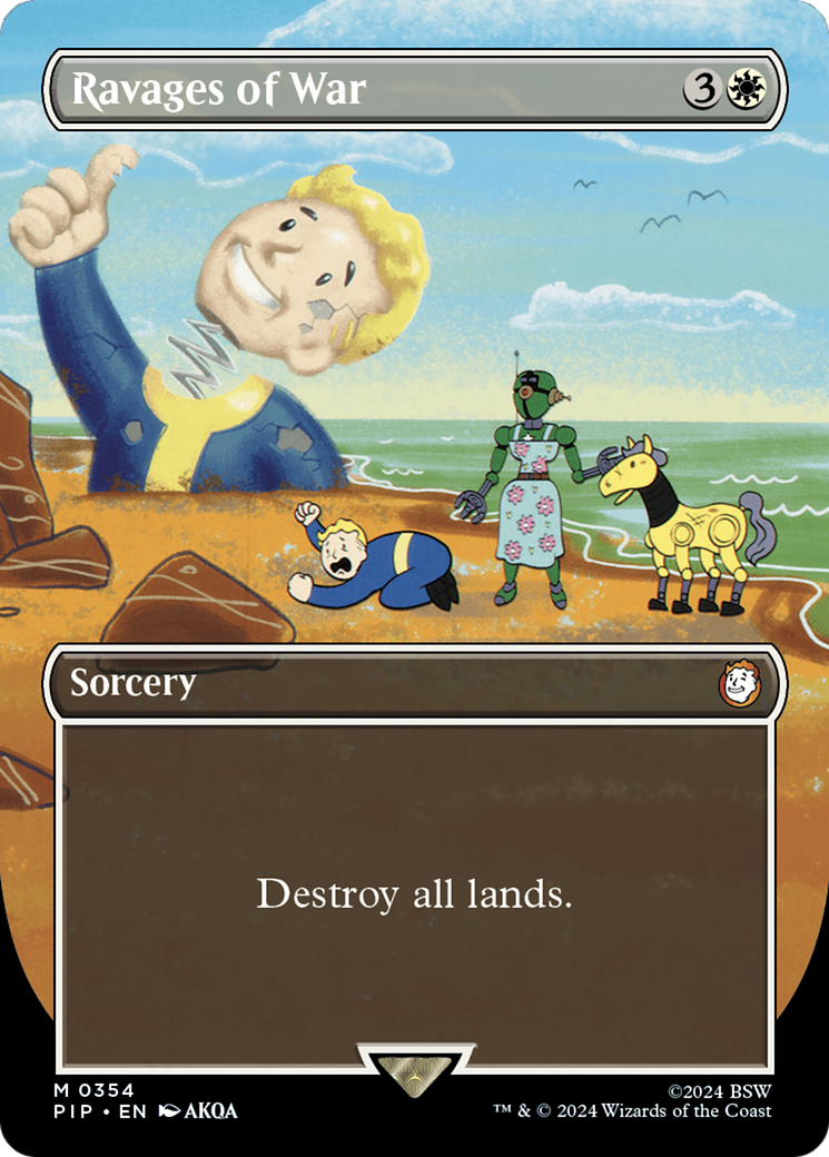 Ravages of War (PIP-354) - Fallout (Borderless) Foil