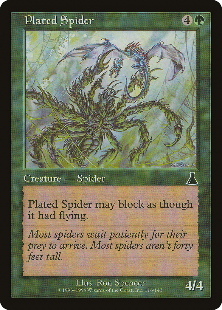 Plated Spider (UDS-116) - Urza's Destiny