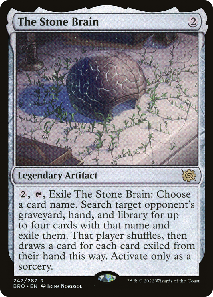 The Stone Brain (BRO-247) - The Brothers' War Foil