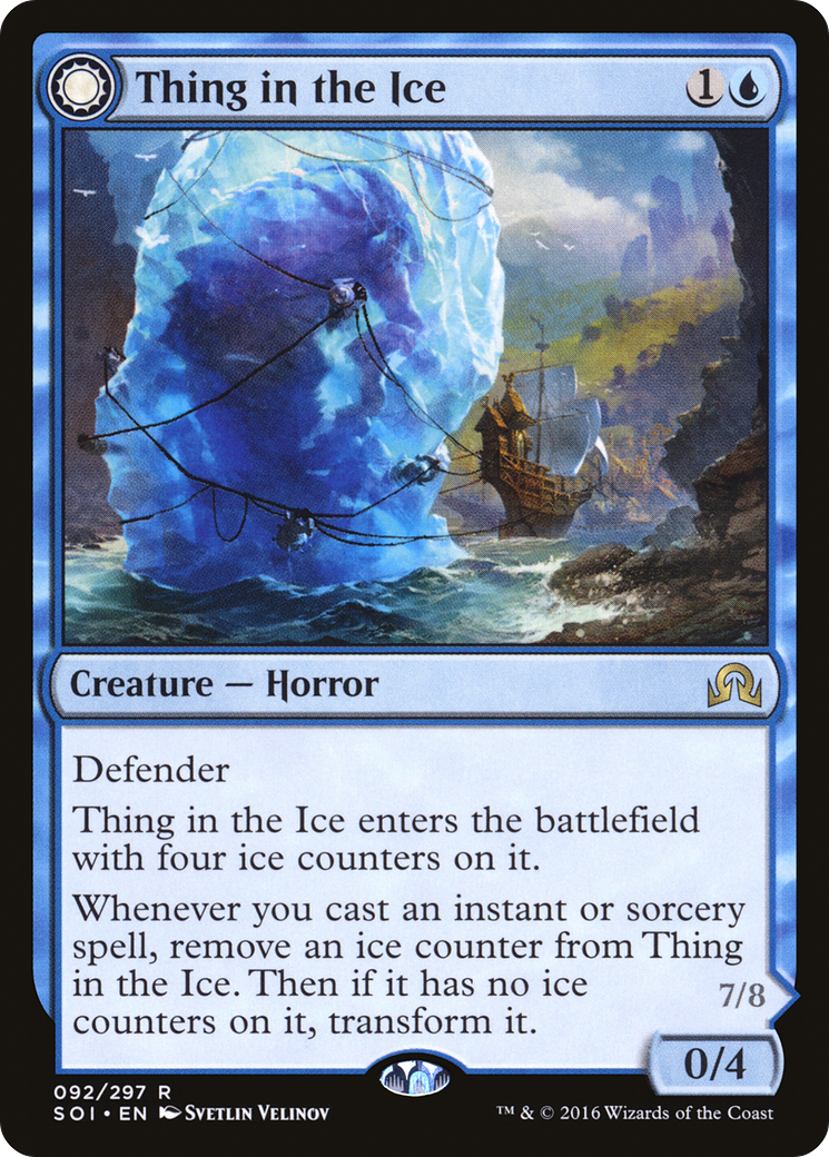 Thing in the Ice // Awoken Horror (SOI-092) - Shadows over Innistrad: (Double Faced Transform)