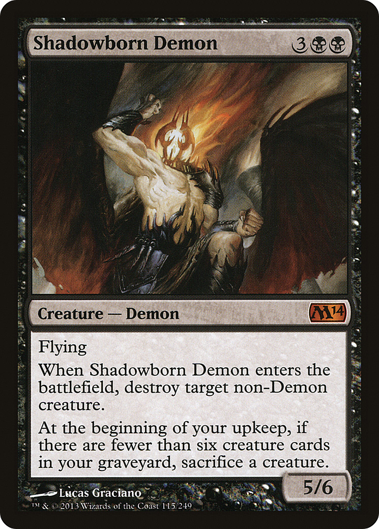 Shadowborn Demon (M14-115) - Magic 2014