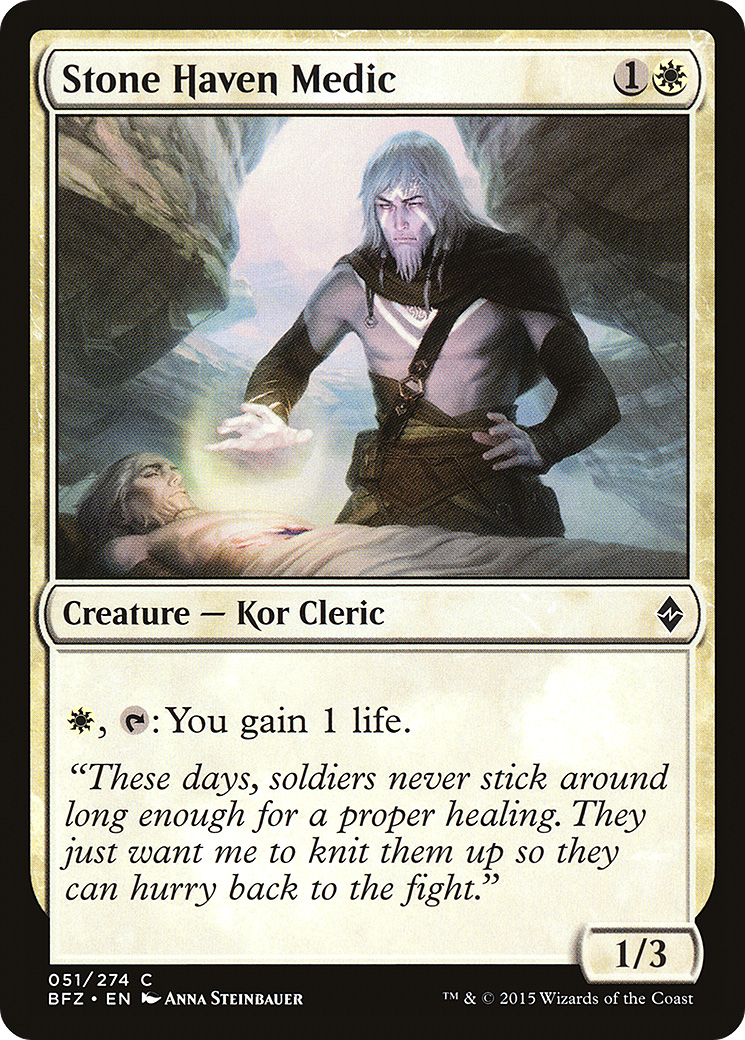 Stone Haven Medic (BFZ-051) - Battle for Zendikar