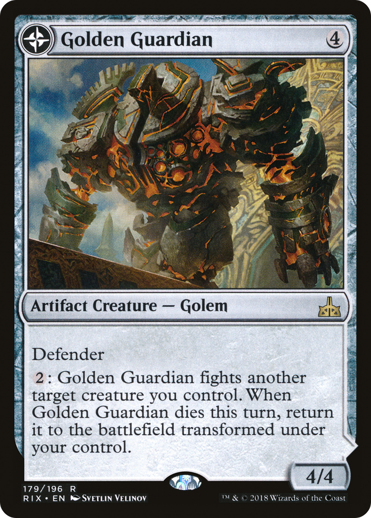 Golden Guardian // Gold-Forge Garrison (RIX-179) - Rivals of Ixalan: (compasslanddfc)